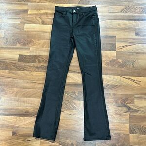 Express Skyscraper Mid Rise Conscious Edit Pleather Jeans